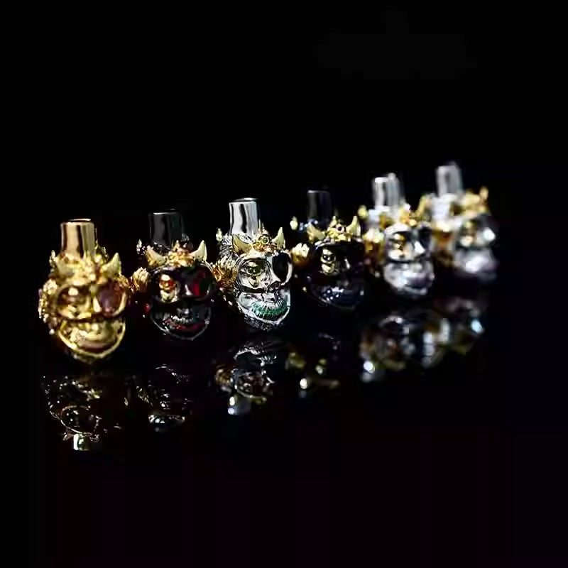 Double-Horned Skull Hookah Tip