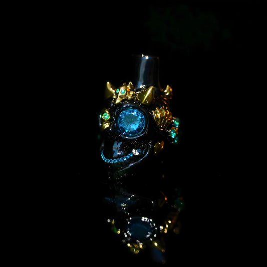 Double-Horned Skull Hookah Tip