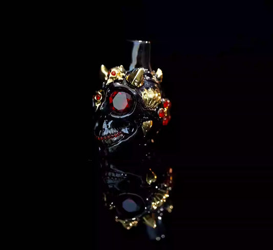 Double-Horned Skull Hookah Tip